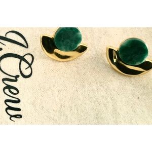 NWT preppy J. Crew Moonrise genuine fresh water pearl disc earrings